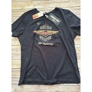NEW Harley Davidson Museum 120th Anniversary Ladies Wings T-Shirt Black 2X